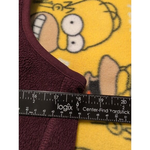 Eddie Bauer Polartec Fleece Full Zip Vest Men's Purple Size S Zip Pockets - Picture 8 of 9